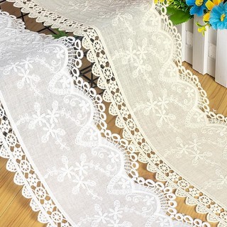 Cuộn Dây Ruy Băng Vải Ren cotton 1 Yard Thêu Hoa Xinh Xắn
