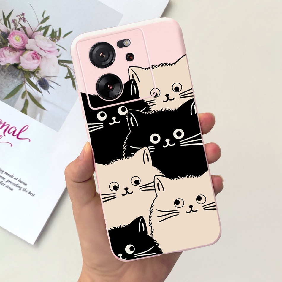 Ốp Điện Thoại Silicone tpu Mềm Họa Tiết Hoạt Hình Đáng Yêu Cho xiaomi 13t pro case xiaomi13t 5g 2023