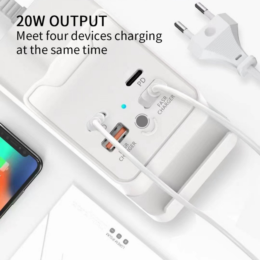 Trạm Sạc Chia 4 Cổng usb 20w Đa Năng Cho iphone samsung xiaomi huawei