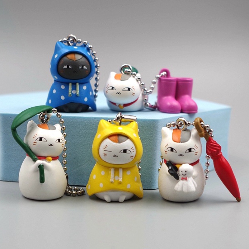 Bộ 6 Mô Hình Nhân Vật Hoạt Hình Natsume 'S book of friends Bằng pvc 2-3cm