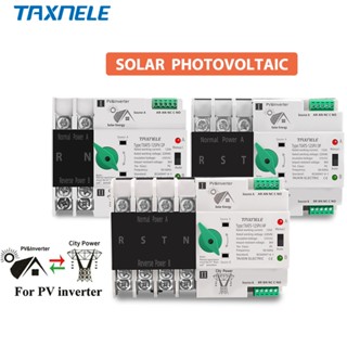 2p 3P 4P ATS 63A 100A 125A PV Biến Tần Nguồn Kép Tự Động Chuyển Chọn Công Tắc Không Bị Gián Đoạn
