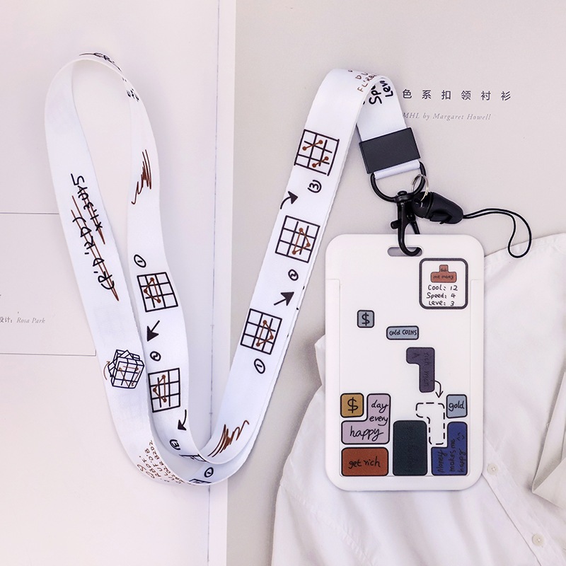 SANRIO Bộ Vỏ Bảo Vệ Thẻ ID / Thẻ ID Họa Tiết Hoạt Hình Dễ Thương Cho Học Sinh