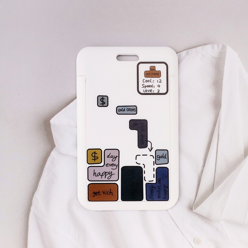 SANRIO Bộ Vỏ Bảo Vệ Thẻ ID / Thẻ ID Họa Tiết Hoạt Hình Dễ Thương Cho Học Sinh