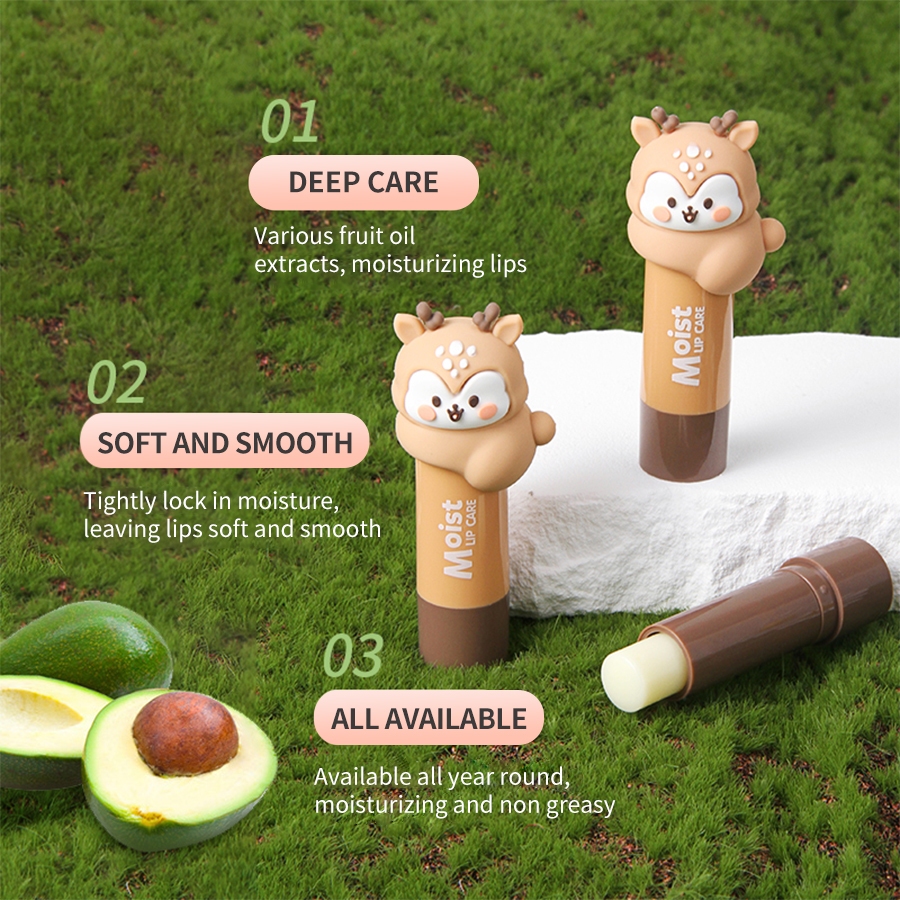 Lamuseland Son Dưỡng Ẩm Chống Nứt Nẻ Môi Thiết Kế Dễ Thương Cho Bé