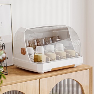 Hộp đựng cốc để bàn có nắp chống bụi thoát nước
