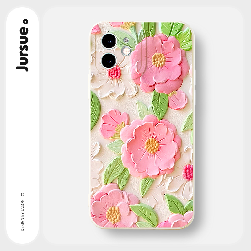 Ốp lưng JURSUE mềm chống sốc hình dễ thương đẹp Cho IPHONE 15 14 13 12 11 PRO MAX SE 2020 X XR XS ip 8 7 6 6S PLUS Y4253