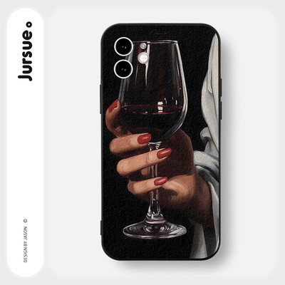 Ốp lưng JURSUE mềm chống bẩn hình vintage đơn giản Cho iPhone 17 16 15 14 13 12 11 PRO MAX SE 2020 X XR XS ip 8 7 Plus Y4250