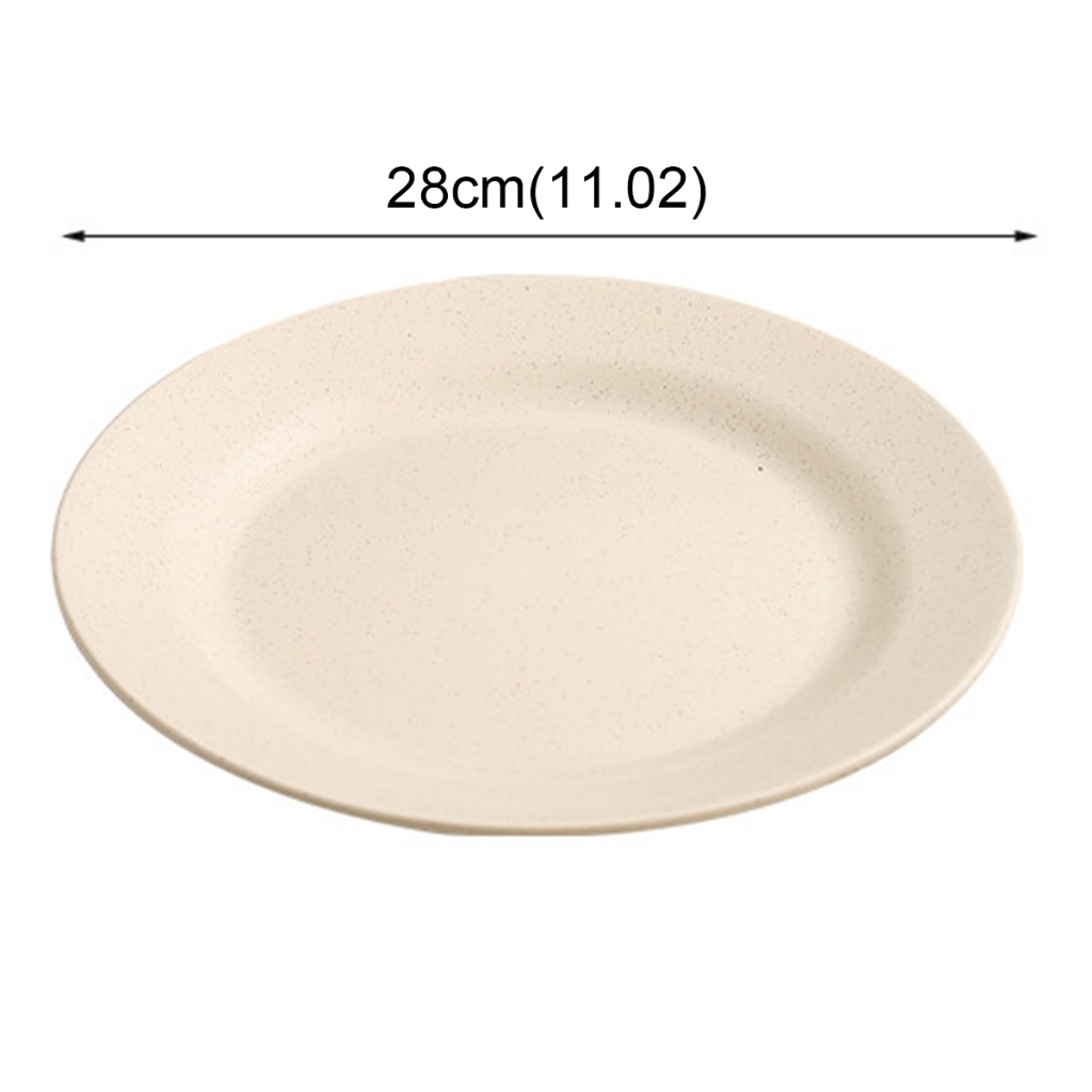 Đĩa Tròn 28Cm Bằng Rơm Lúa Mì Không bpa Đựng Bánh pizza Hàng Ngày Cho Gia Đình