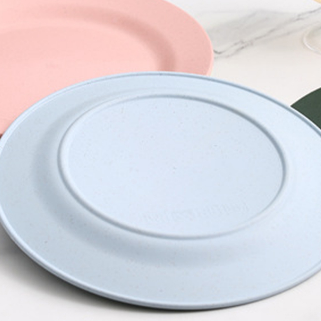 Đĩa Tròn 28Cm Bằng Rơm Lúa Mì Không bpa Đựng Bánh pizza Hàng Ngày Cho Gia Đình