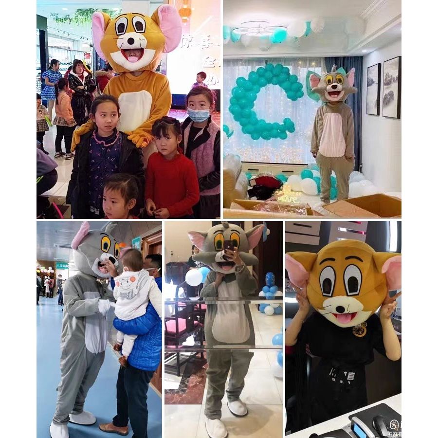 Hanlu Bộ Đồ Hóa Trang Nhân Vật Hoạt Hình tom Và jerry Cho Nam