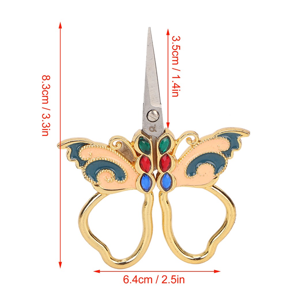 Kéo Cắt Vải Thêu Bằng Thép Không Gỉ Phong Cách retro