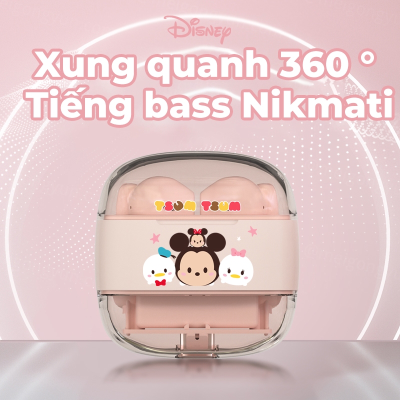 Disney A11 TWS Tai Nghe Không Dây Bluetooth 5.3 Earphones Cảm Ứng Giảm Tiếng Ồn Kèm Mic