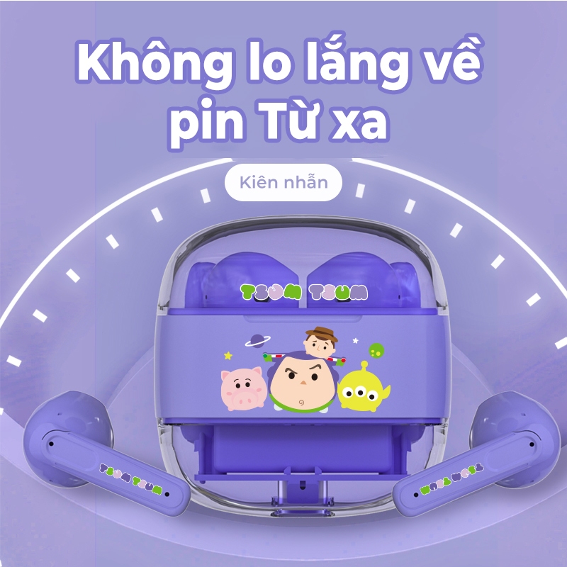 Disney A11 TWS Tai Nghe Không Dây Bluetooth 5.3 Earphones Cảm Ứng Giảm Tiếng Ồn Kèm Mic