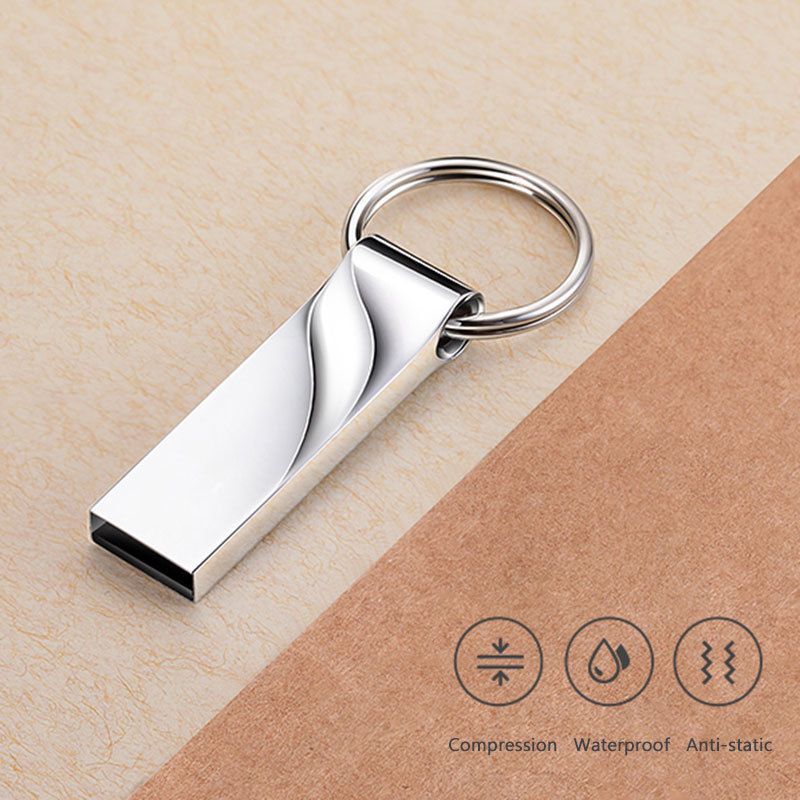 USB 3.0 Kim loại không thấm nước tốc độ cao 1GB 2GB 4GB 8GB 16GB 32GB 64GB 128GB 2TB USB Flash Drive Kim loại Pen Drive