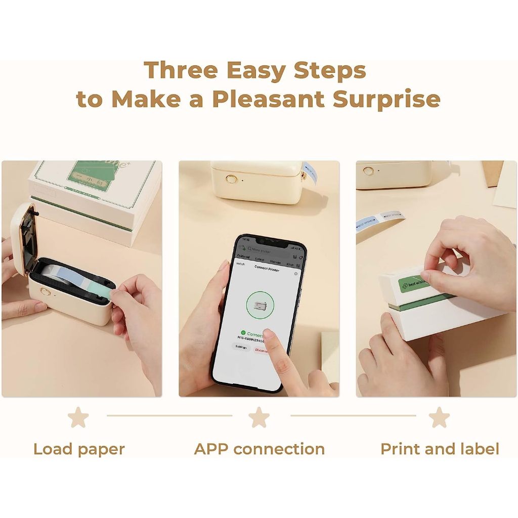 Cuộn Nhãn Dán Chống Nước 15mm-7.5m / Cuộn Cho Máy In H1S