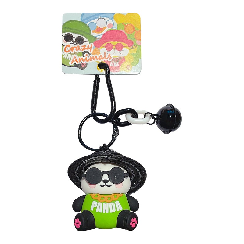 Crazy zoo Móc Khóa Hình Búp Bê Đội Mũ Rơm Dễ Thương