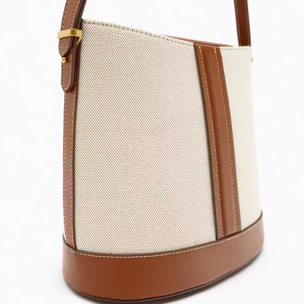 Zara Túi Đeo Chéo Vải canvas Thời Trang 2024 Cho Nữ