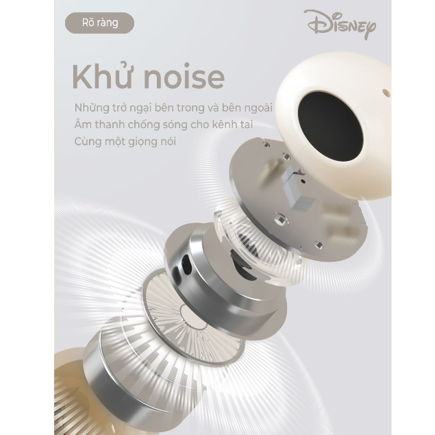 Disney A11 TWS Tai Nghe Không Dây Bluetooth 5.3 Earphones Cảm Ứng Giảm Tiếng Ồn Kèm Mic