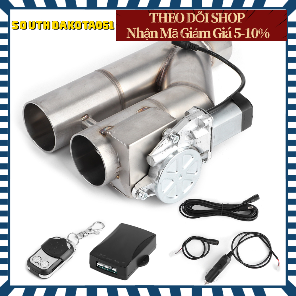 Độ Pô Ô Tô - Hệ Thống Ống Xả - Ống Xả Điện Chữ Y 2.5in 63mm Kèm Bộ Điều Khiển Từ Xa【Southdakota051】