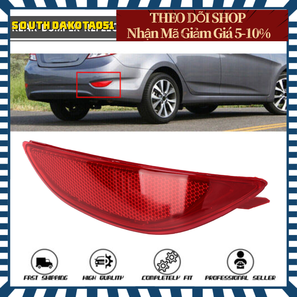Đèn phản quang cản sau màu đỏ chống nước cho Hyundai Accent LE SE【Southdakota051】