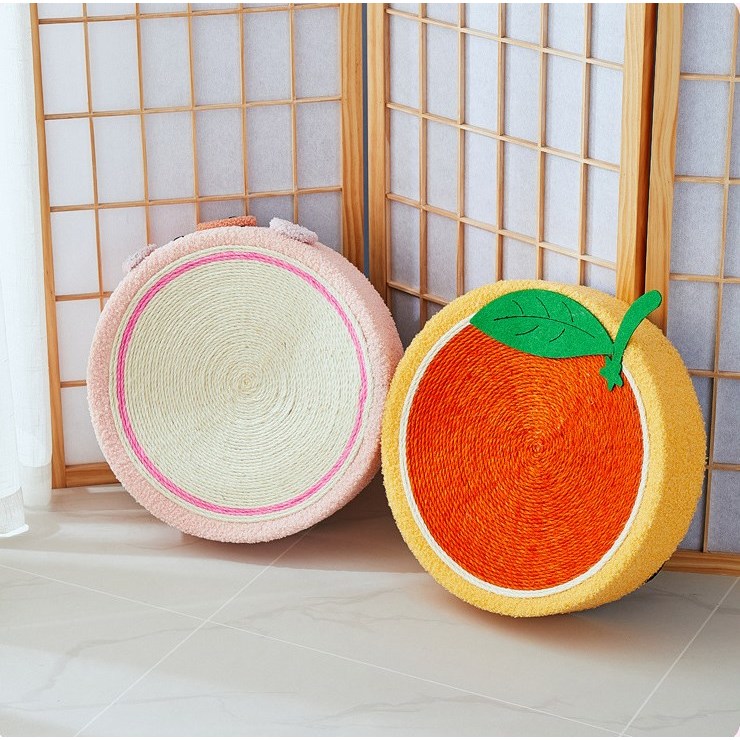 Elsabell. Cat Scratcher Bed Salu hình tròn Lounge để bảo vệ đồ nội thất bằng móng vuốt