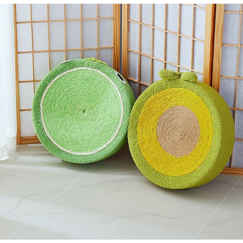Elsabell. Cat Scratcher Bed Salu hình tròn Lounge để bảo vệ đồ nội thất bằng móng vuốt
