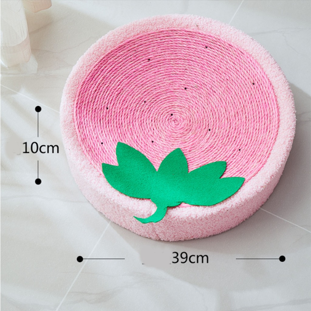 Elsabell. Cat Scratcher Bed Salu hình tròn Lounge để bảo vệ đồ nội thất bằng móng vuốt