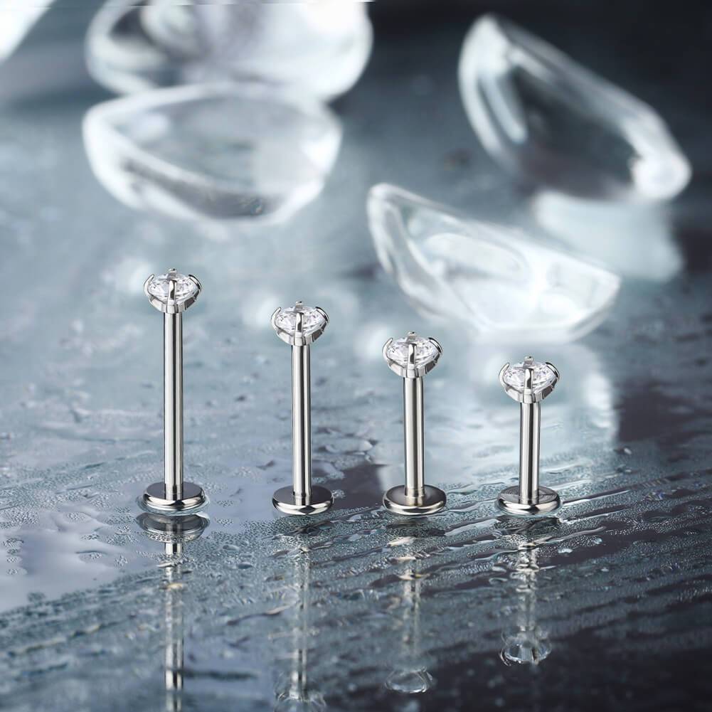 1 Khuyên Mũi Thép Không Gỉ 2 / 3 / 4 / 5 / 6mm 16g