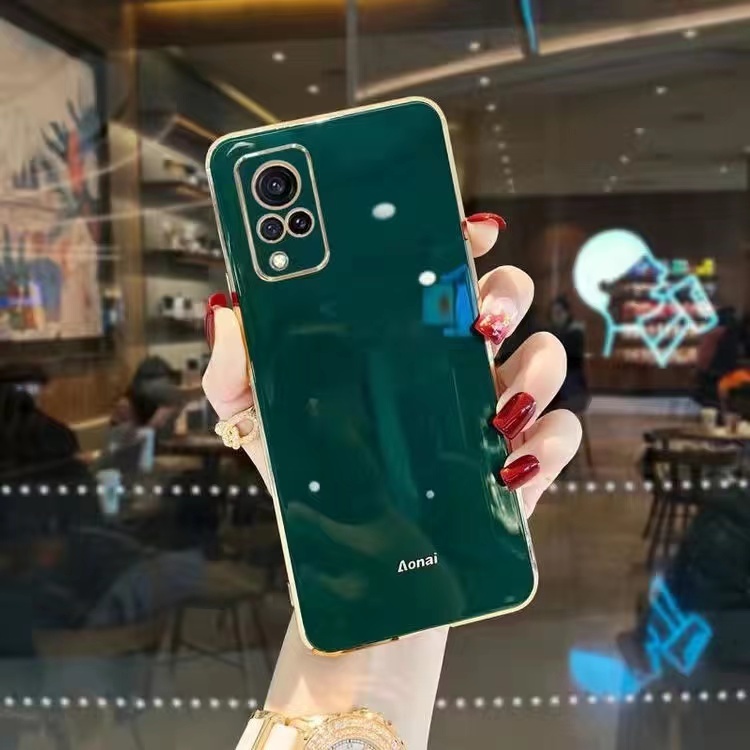Ốp lưng Vivo Y17S Y27 4G Y35+ Y36 4G Y78 5G V29 5G S17 Pro Y36 5G V17 Pro Vỏ điện thoại di động được mạ điện thẳng 90 °
