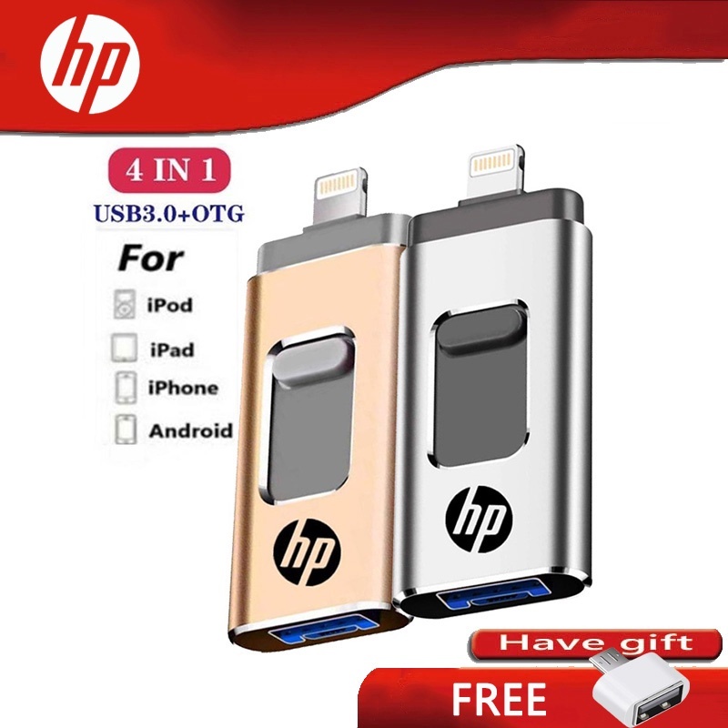 Ổ Đĩa usb 2tb Hp 4 Trong 1 32gb 64gb 128gb 256gb 512gb 1tb usb 3.0 Cho iphone / android / type-c / 11 pro / xr / xs max