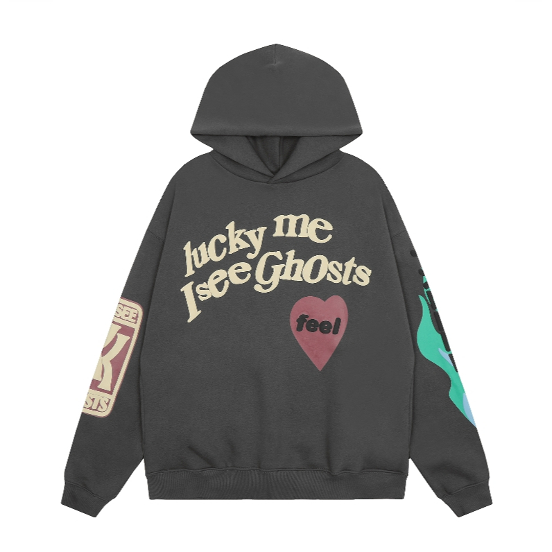 Áo hoodie unisex Cao Cấp In Hình cpfm ghosts freee west jerry foam