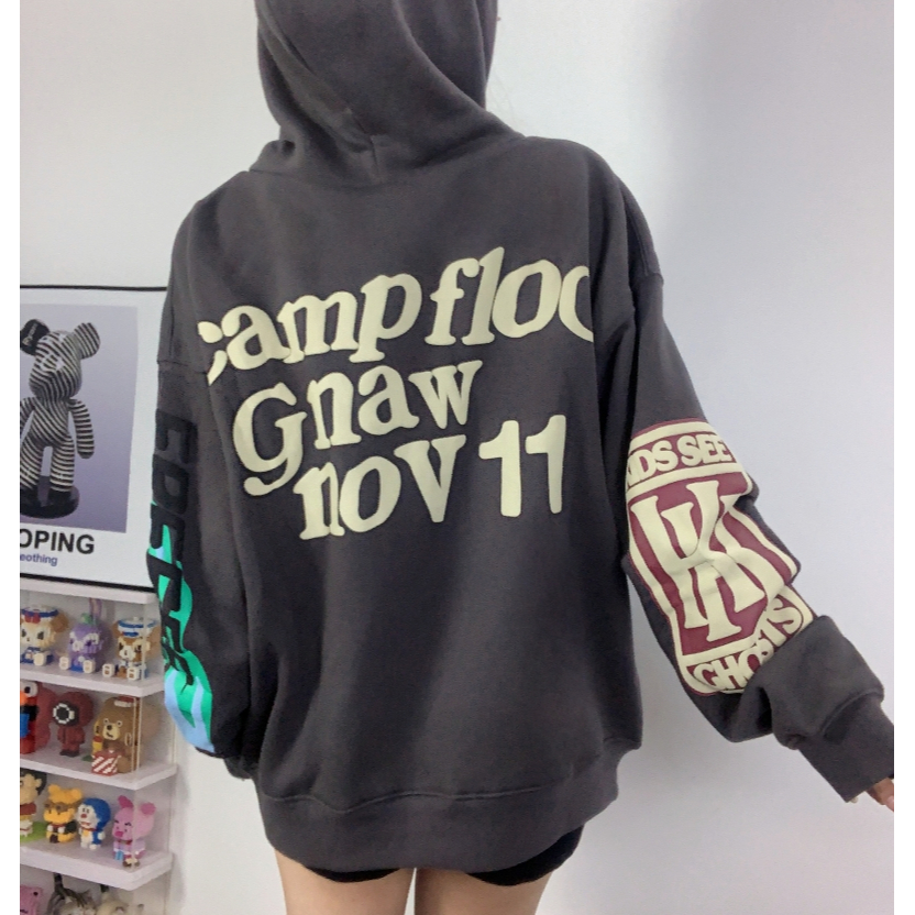 Áo hoodie unisex Cao Cấp In Hình cpfm ghosts freee west jerry foam