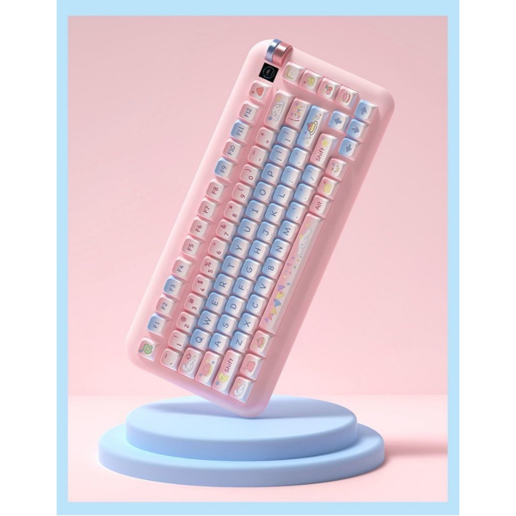 138/158 Phím Tiệc ngọt ngào Keycap MDA PBT Chất liệu Năm mặt thăng hoa nhiệt cá nhân tùy chỉnh cơ khí KeyCaps 61/68/75/84/87/104/108 keycaps