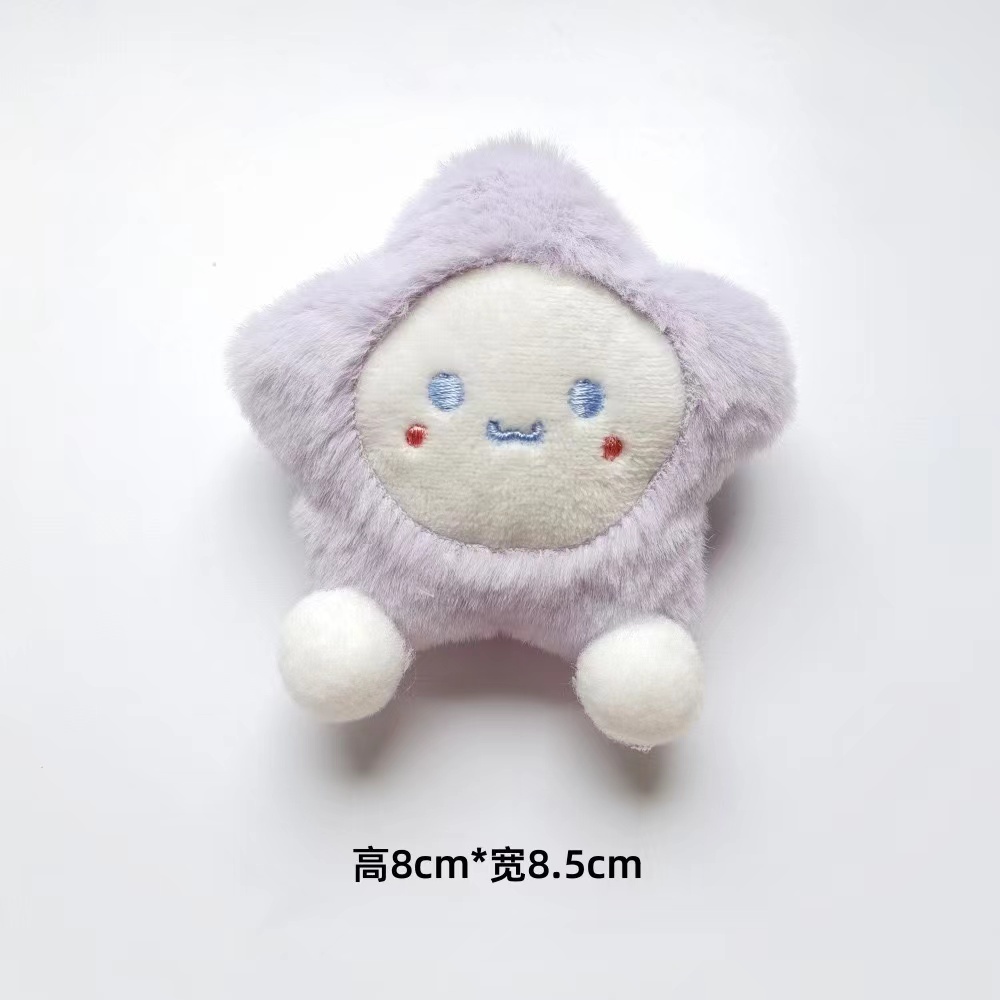 Ghim Cài Áo Hình Búp Bê Hoạt Hình Phủ Lông Xù Đáng Yêu