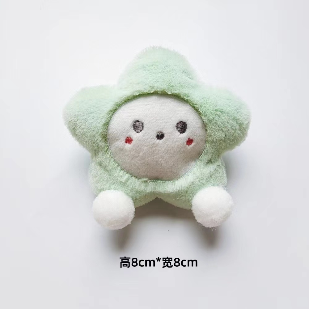 Ghim Cài Áo Hình Búp Bê Hoạt Hình Phủ Lông Xù Đáng Yêu