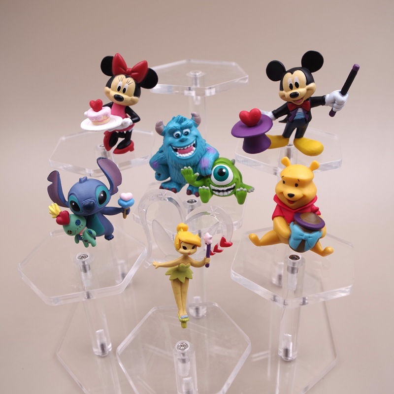 Bộ 6 Mô Hình Nhân Vật Hoạt Hình disney 4-4.5cm