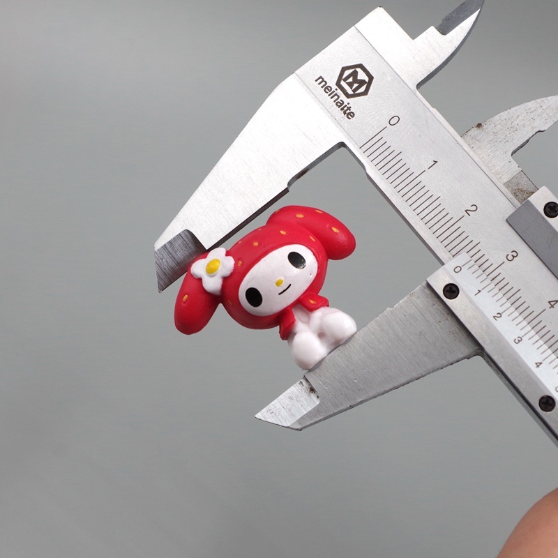SANRIO Set 6 Mô Hình Mô Phỏng Nhân Vật Phim Hoạt Hình kuromi my Melody sheep 2.5-3cm