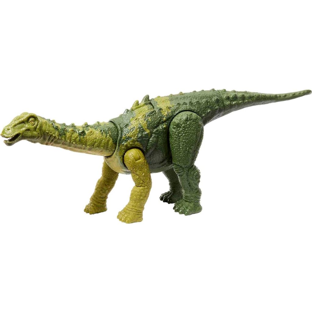 Jurassic World Dinosaur Toy Nigersaurus with Roar Sound & Attack Action, Wild Roar Posable Figure, Physical & Connected Digital Play HLP20Jurassic world Đồ Chơi Khủng Long nigersaurus Phát Ra Âm Thanh & Tấn Công Động Hoang Dã Rừng Có Thể Điều Chỉnh Được V