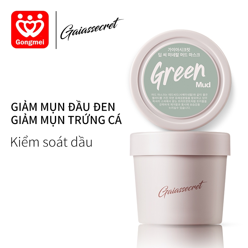 Gaia's Secret Mặt nạ bùn khoáng Đắp mặt, làm sạch chuyên sâu 100g Loại bỏ mụn đầu đen