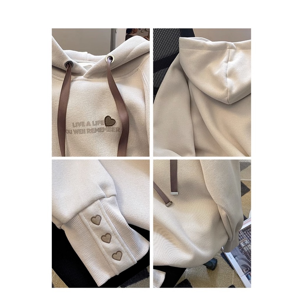 Áo Hoodie Dáng Rộng Phong Cách Thể Thao Thời Trang Mùa Thu Mới Cho Nữ