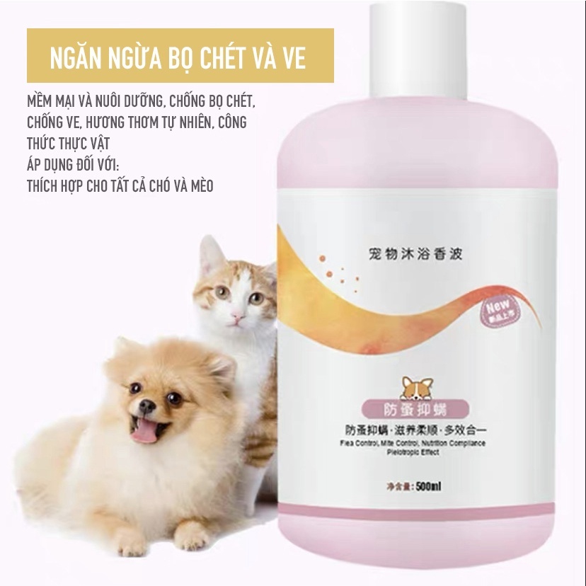 MASTI Gel tắm cho thú cưng khử mùi chống ngứa lâu dài gel tắm đặc biệt cho thú cưng 500ml LI0262
