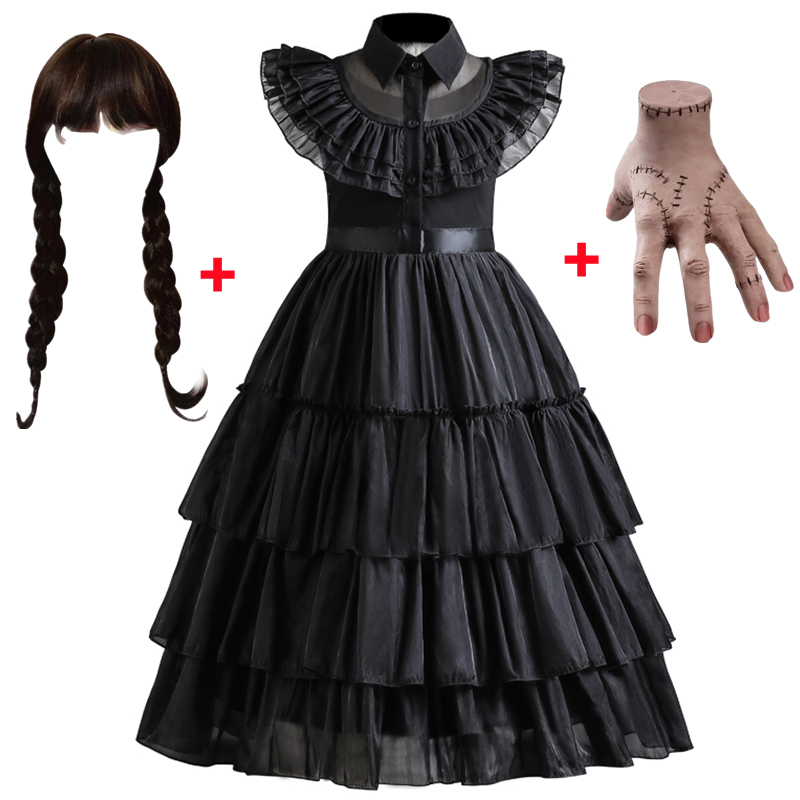 Đầm Hóa Trang halloween Phối Lưới Xinh Xắn Cho Bé Gái 4-12 Tuổi