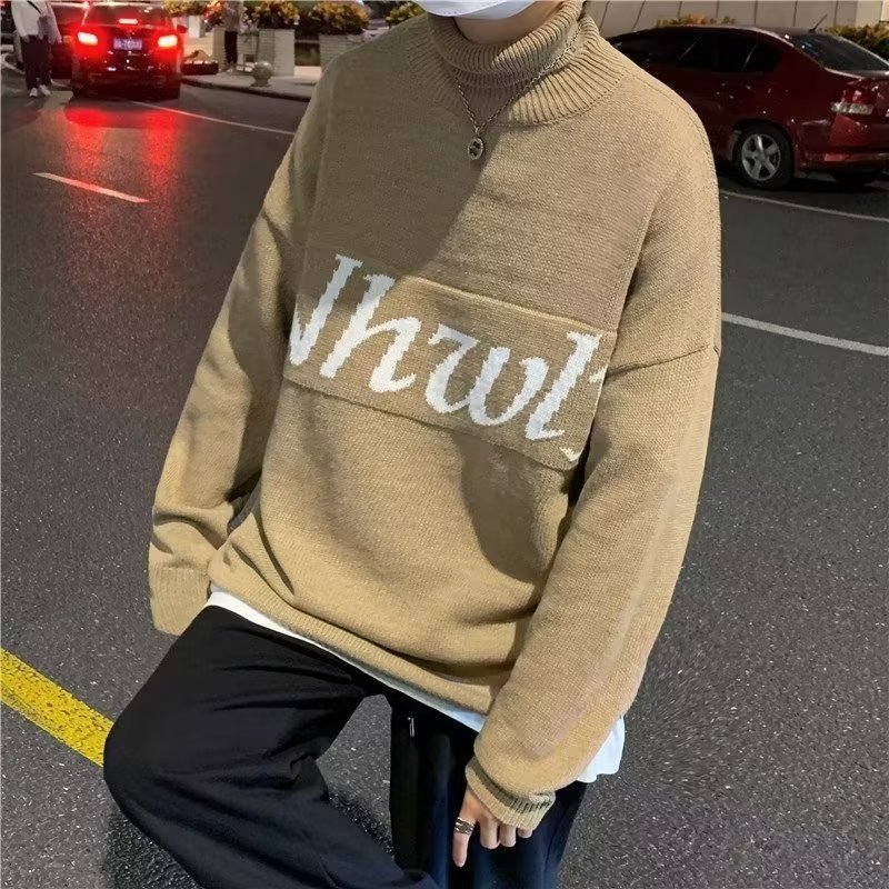 Áo sweater Dáng Rộng Dày Dặn Phong Cách Hàn Quốc Thời Trang Thu Đông Cho Nam