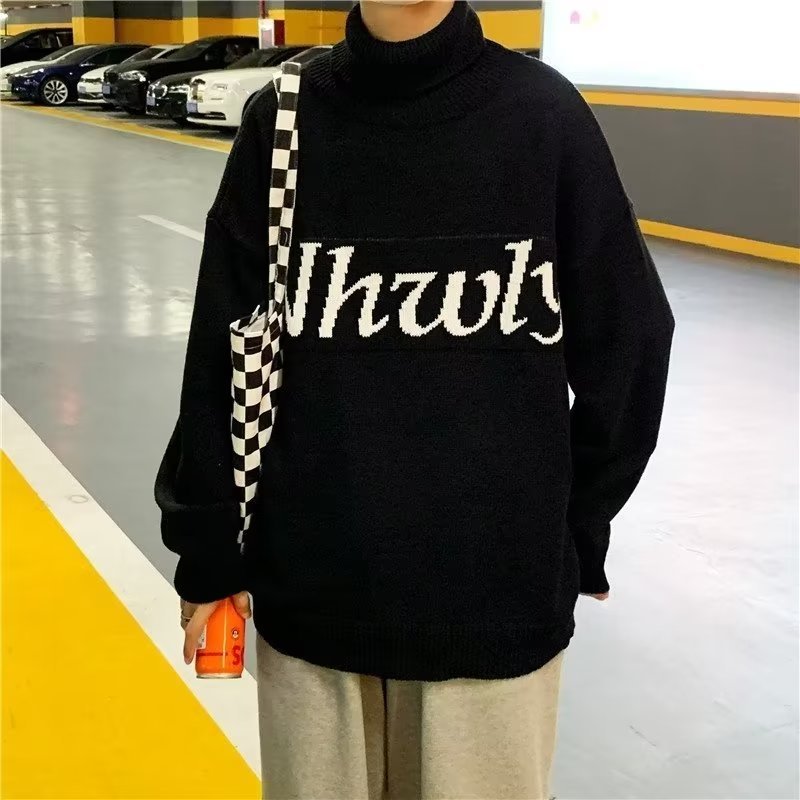 Áo sweater Dáng Rộng Dày Dặn Phong Cách Hàn Quốc Thời Trang Thu Đông Cho Nam
