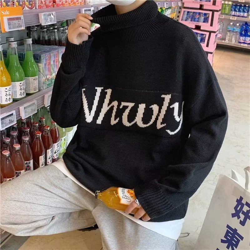 Áo sweater Dáng Rộng Dày Dặn Phong Cách Hàn Quốc Thời Trang Thu Đông Cho Nam