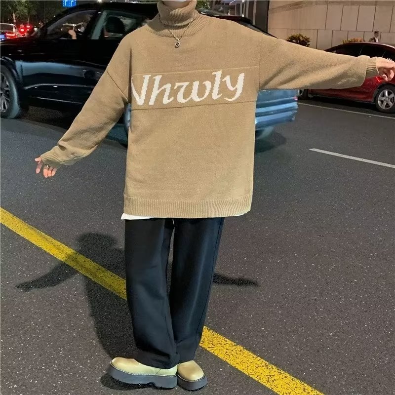 Áo sweater Dáng Rộng Dày Dặn Phong Cách Hàn Quốc Thời Trang Thu Đông Cho Nam