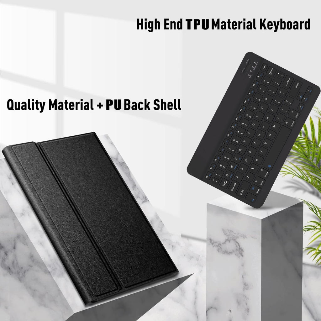 Ốp Bao Da Máy Tính Bảng Kèm Bàn Phím Không Dây Cho samsung galaxy tab a9 8.7 Smx110 Smx115 / a9 + a9 plus 11.0 Smx210 sm-J215 Smx216 Ốp