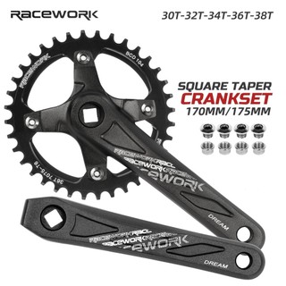 Bộ giò dĩa xe đạp leo núi 104bcd mtb 170 / 175mm với đường kính 32 / 34 / 36 / 38t