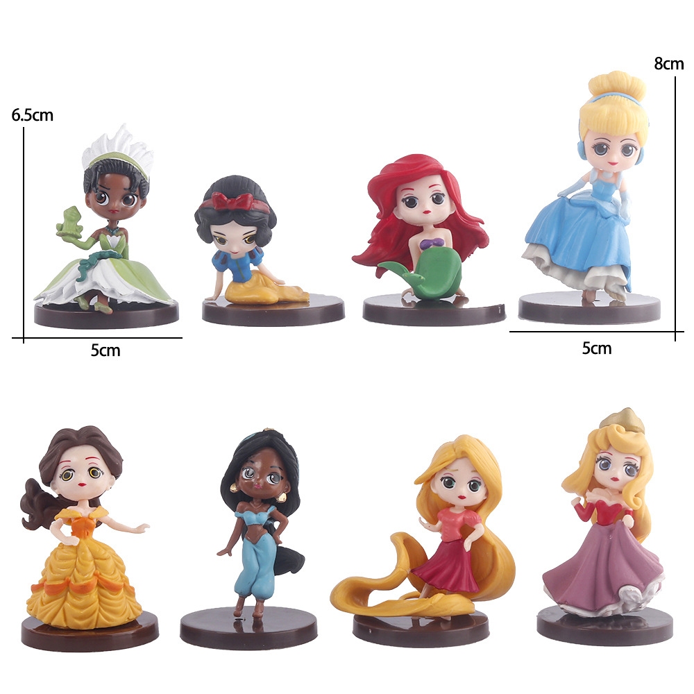 Set 8 Mô Hình Nhân Vật Phim Hoạt Hình disney 6-8cm