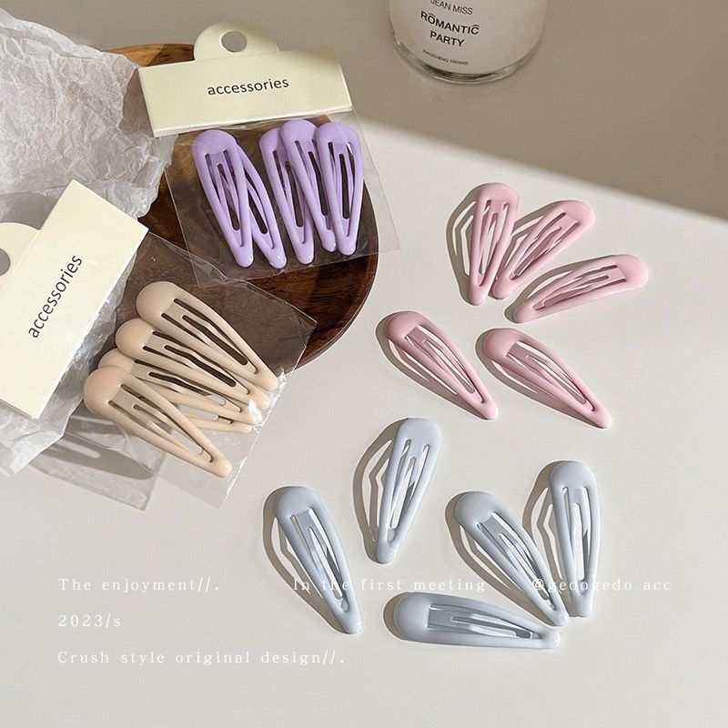 Beautycoco🍊Set 5 chiếc kẹp tóc kim loại phong cách Hàn quốc Atinomotic